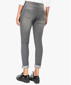 jean femme slim stretch taille normale gris pantalons jeans et leggings2706401_3