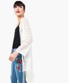 Gilet long dentelle outlet