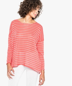 pull ample en maille fine orange2746501_1