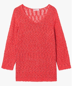 pull manches longues a fils metallises rouge2747101_4