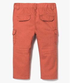 pantalon battle en coton un i orange pantalons2770601_2