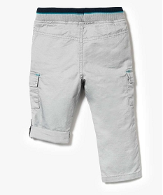pantalon avec grandes poches transformable en bermuda gris pantalons2771201_2