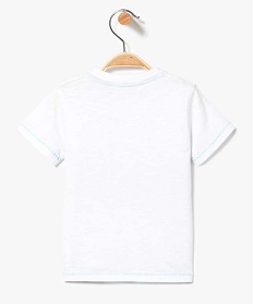 tee-shirt a manches courtes avec motifs palmiers blanc2781801_2