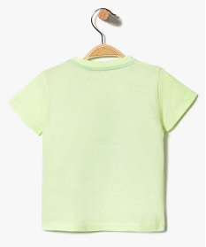 tee-shirt a manches courtes avec motif floque sur lavant vert2782401_4