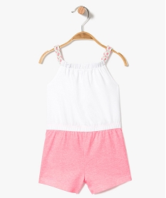 combishort a bretelles tressees rose2803301_4