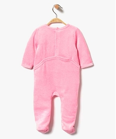 pyjama dors-bien en velours avec motif koala rose2810101_2
