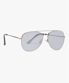lunettes de soleil aviator en metal gris2839401_3