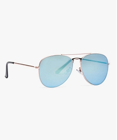 lunettes de soleil aviator en metal bleu2840601_2