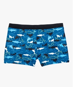 boxer de bain avec motifs poissons bleu2856401_1