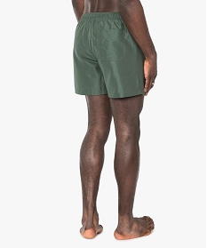 maillot de bain homme forme short toucher doux vert maillots de bain2877201_3