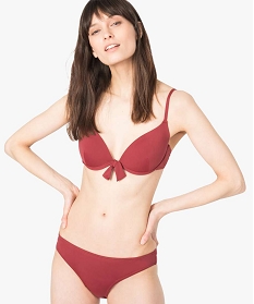 haut de maillot de bain femme a armatures et petit nœud rouge haut de maillots de bain2892501_2
