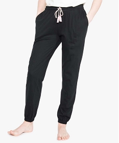 pantalon de pyjama resserre aux chevilles noir bas de pyjama2897701_1