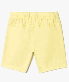 short en coton leger et taille elastiquee jaune2913301_2