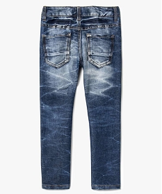 jean straight aspect delave avec badges gris jeans2916101_3