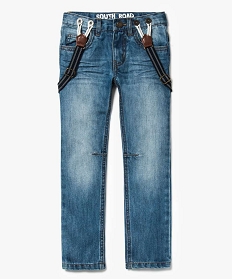 jean straight a bretelles gris jeans2916301_2