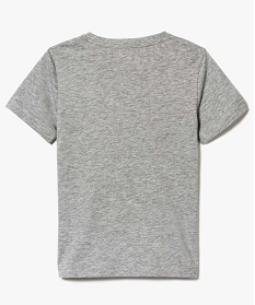 tee-shirt garcon uni a manches courtes en coton bio gris tee-shirts2933201_2
