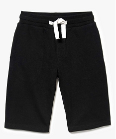 bermuda garcon a taille elastiquee en jersey noir shorts bermudas et pantacourts2943101_1