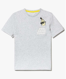 tee-shirt en coton chine motif banane gris2952601_1