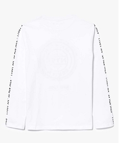 tee-shirt manches longues imprime blanc2952801_2