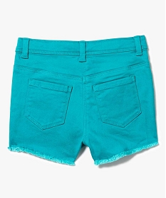 short 5 poches avec finition franges vert shorts2955301_2