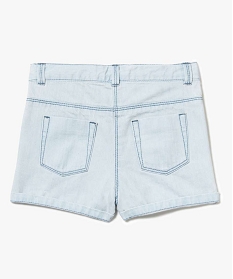 short en jean brode bleu shorts2956301_2