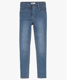 jean fille coupe slim 4 poches en matiere extensible gris jeans2958401_1