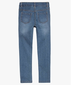 jean fille coupe slim 4 poches en matiere extensible gris jeans2958401_2