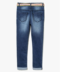 jean slim avec ceinture coloree gris jeans2958701_3