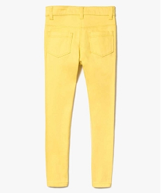 pantalon slim 4 poches color-block jaune2959301_2