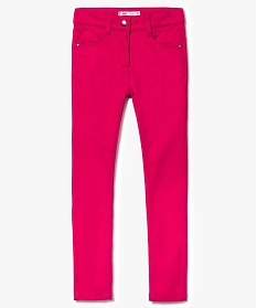 pantalon slim 4 poches color-block rose2959401_2