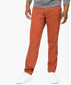 pantalon homme chino coupe straight orange3568301_1