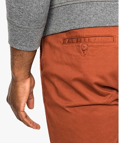 pantalon homme chino straight taille normale orange3568301_2