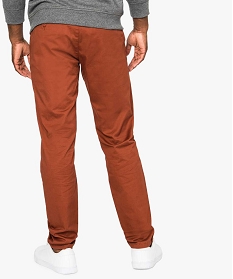 pantalon homme chino coupe straight orange3568301_3