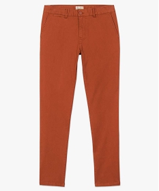 pantalon homme chino coupe slim orange pantalons de costume3568301_4