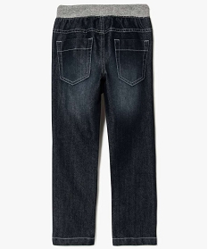 jean garcon regular avec taille elastiquee contrastante bleu jeans3855801_2