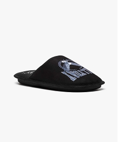 chaussons mules johnny hallyday noir3998501_2