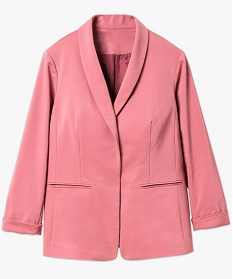 veste de tailleur porte ouvert manches ¾ - gemo x lalaa misaki rose4000301_4