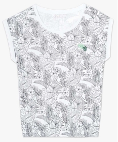 blouse imprimee forme cache-coeur a manches longues imprime blouses4001201_4