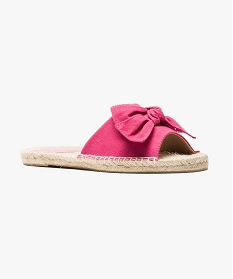 espadrilles forme mules avec noud rose4021101_2