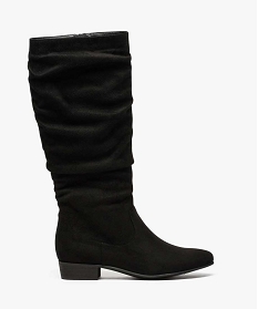 bottes femme a tige effet drape noir5730601_1