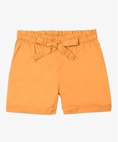 short large a revers taille elastiquee brun shorts6873101_4