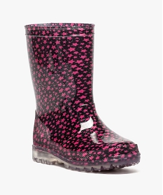 bottes de pluie pailletees motif etoiles semelle lumineuse noir bottes de pluie et apres-ski6898401_2