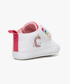 chaussures de naissance bicolores avec motif licorne blanc6919301_4