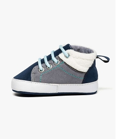 chaussures de naissance avec et motif ourson bleu6921101_3