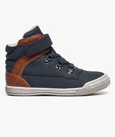 boots bicolores avec doublure chaude bleu6937601_1