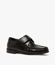 mocassins homme dessus cuir fermeture a scratch noir standard mocassins6950701_2