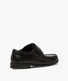 mocassins homme dessus cuir fermeture a scratch noir standard mocassins6950701_4