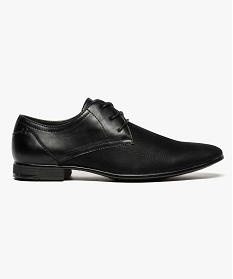 derbies simili cuir aspect bi-matieres noir chaussures de ville6952401_1