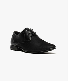 derbies simili cuir aspect bi-matieres noir chaussures de ville6952401_2