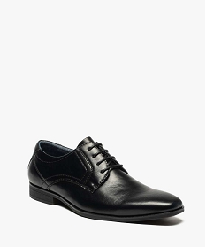 derbies homme unis a bout carre noir6952701_2